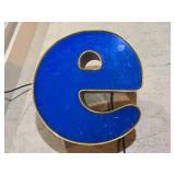 Neon 14" Letter e - Worked when removed from service