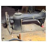 Vintage Heavy Duty Sewing Machine on Table, Motorized with Accessories