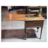 New Home Sewing Machine and Table