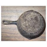 Lot of 3 Old Cast Iron Frying Pans - One Has an 8 Y Stamped on it