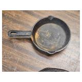Lot of 3 Old Cast Iron Frying Pans - One Has an 8 Y Stamped on it