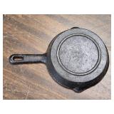 Lot of 3 Old Cast Iron Frying Pans - One Has an 8 Y Stamped on it