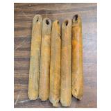 Lot of 5 Vintage Window Weights - 5 Pounders(?)