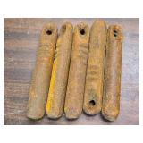 Lot of 5 Vintage Window Weights - 3 Pounders(?)