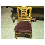 Professionally Refinished East Lake Era Victorian Side Chair with Intricate Detailing