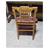 Professionally Refinished East Lake Era Victorian Side Chair with Intricate Detailing