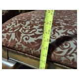 Beautiful Set of Six Vintage Carved Wood Dining Chairs with Upholstered Seats