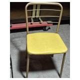 Vintage Pair of Industrial School Chairs – Wood and Metal Construction