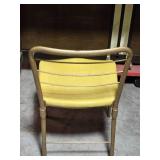 Vintage Pair of Industrial School Chairs – Wood and Metal Construction