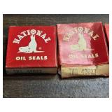 Lot of 6 Packages of Vintage National Oil Seals