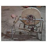 Vintage Pedal-Powered Sharpening Stone with Seat