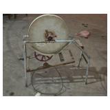 Vintage Pedal-Powered Sharpening Stone with Seat