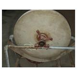Vintage Pedal-Powered Sharpening Stone with Seat