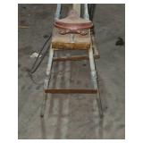 Vintage Pedal-Powered Sharpening Stone with Seat