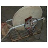 Vintage Pedal-Powered Sharpening Stone with Seat