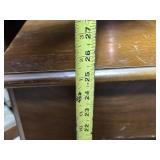 Vintage Wooden Piano Stool/Bench with Cross-Brace Legs