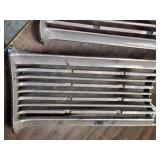 Vintage Pair of Chrome Automotive Grille Inserts