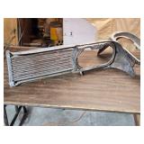 Vintage Pair of Chrome Automotive Grille Inserts