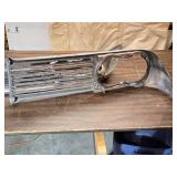 Vintage Pair of Chrome Automotive Grille Inserts