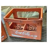 Lot of 2 Plastic Coca-Cola Soda Crates