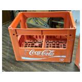 Lot of 2 Plastic Coca-Cola Soda Crates