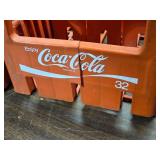 Lot of 2 Plastic Coca-Cola Soda Crates
