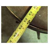 Elegant Antique Harp Style Pedestal Table with Distinctive Scroll Legs