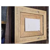 Framed Art Print of Modigliani-Inspired Portrait with Ornate Black Frame