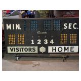 Vintage School Scoreboard - Was working after removal, needs electrical work to get fired back up