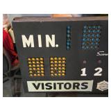 Vintage School Scoreboard - Was working after removal, needs electrical work to get fired back up