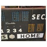 Vintage School Scoreboard - Was working after removal, needs electrical work to get fired back up