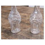 Victorian Silverplate Cruet Set with Etched Glass Bottles