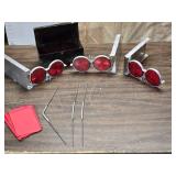 Vintage Road Side Emergency Reflectors and Flags