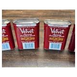 6 Empty Vintage Velvet Tobacco Cans