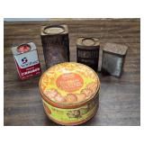 Various Household and Spice Tins