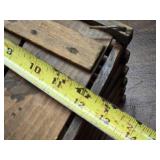 Antique Wooden Slat Chicken Coop Cage with Handle
