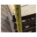 Antique Wooden Slat Chicken Coop Cage with Handle