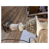 Pair of Vintage Ceramic Table Lamps with Swan Motif