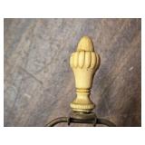 Pair of Vintage Ceramic Table Lamps with Swan Motif