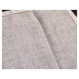 Vintage Cloth Table Napkins with Ornate Design