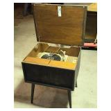 RCA Victor Cabinet Turn Table with One Removable Speaker