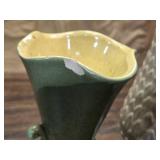 Redwing Flower Vase with Chip and Other Flower Vase
