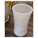 Lot of 2 Vases and 1 Flower Pot