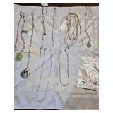 Assorted Vintage and Costume Jewelry Necklace and Bracelet Lot