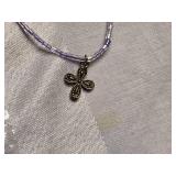 Lot of Assorted Jewelry Including Necklaces and Bracelets with Cross Charms