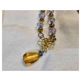 Assorted Lot of Necklaces with Stone and Stone Like Charms