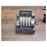 Small Decorative or Doll House Metal Cash Register, Sad Irons, Coffee Grinder, Sewing Machine