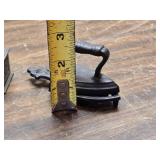 Small Decorative or Doll House Metal Cash Register, Sad Irons, Coffee Grinder, Sewing Machine