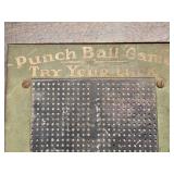 Vintage Punch Ball Game "Try Your Luck" Penny Arcade Machine