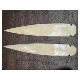 Vintage Leatherworking Tools with Bone Fids and Stitching Awl